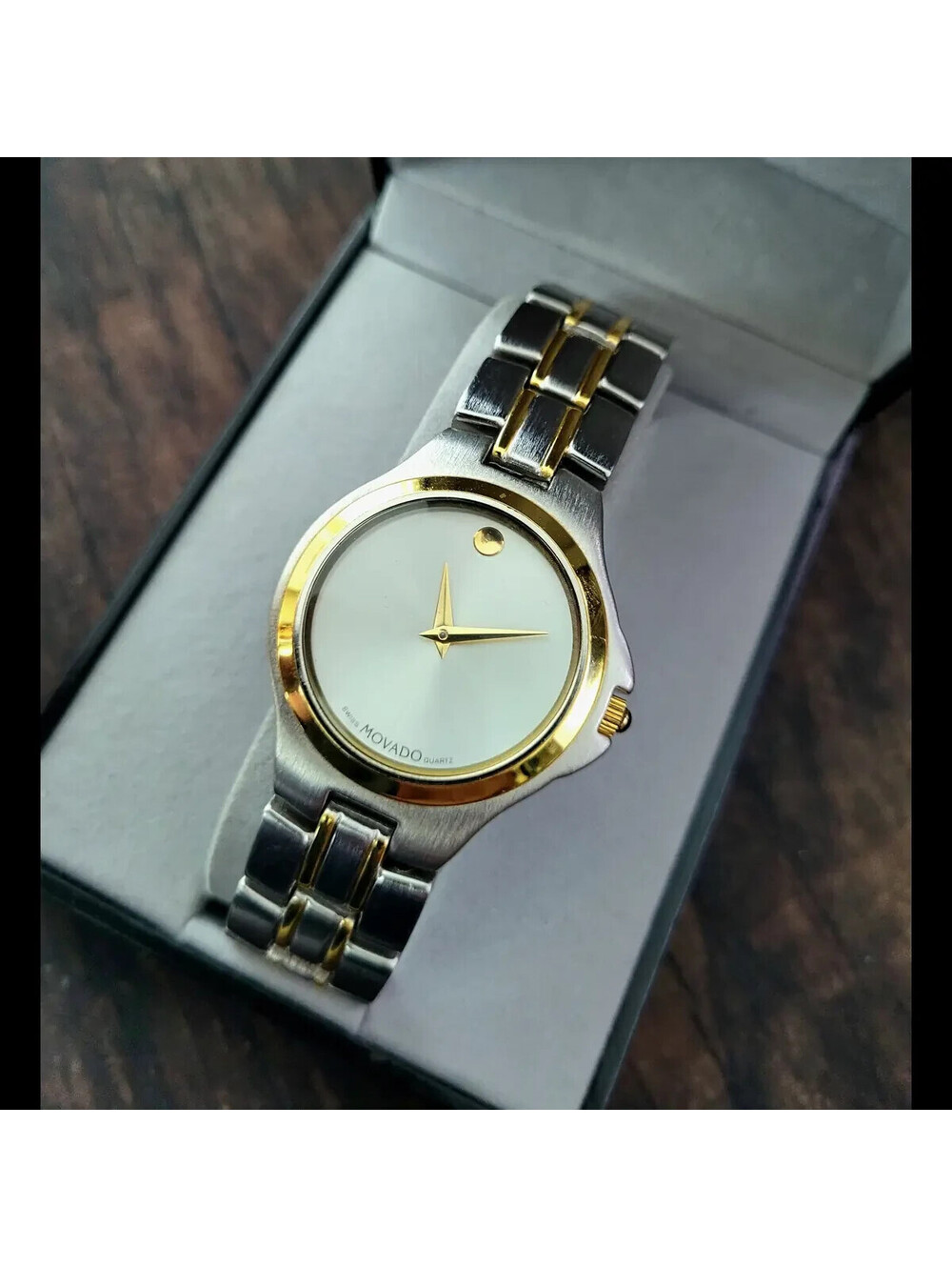 Vintage Movado Museum Men's Two-Tone J Quartz 86-A1.816.2